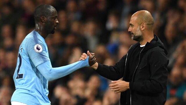 Yaya toure pep guardiola manchester city 2017 18 1e0a40zofj8ni1km47xzftb6wv