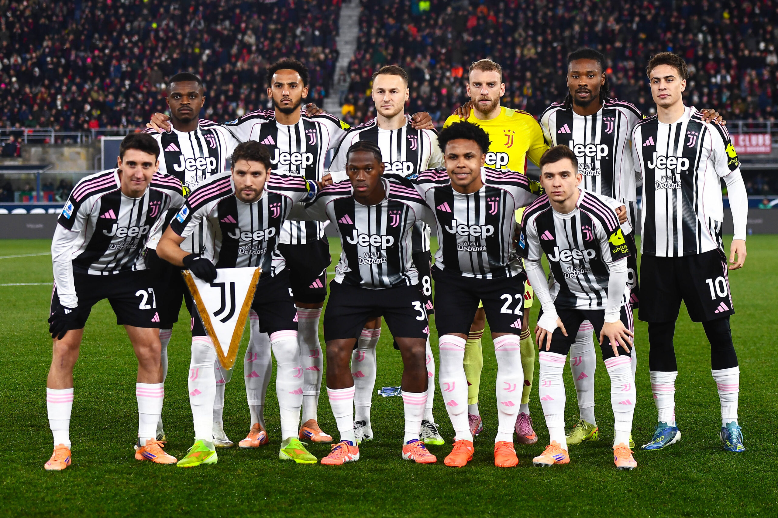 Juventus, foto prima della sfida contro il Bologna