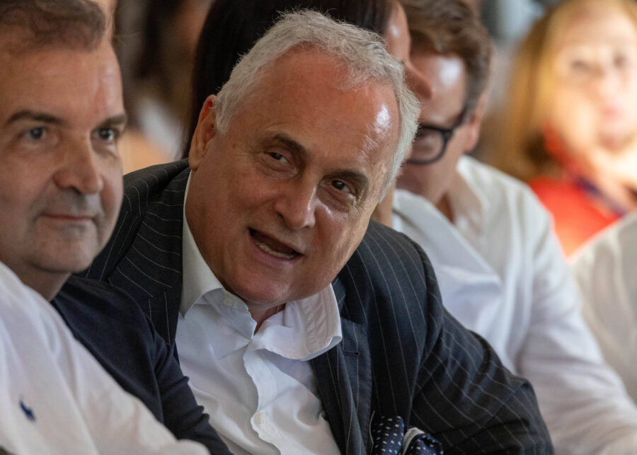 Claudio Lotito presidente della Società Sportiva Lazio