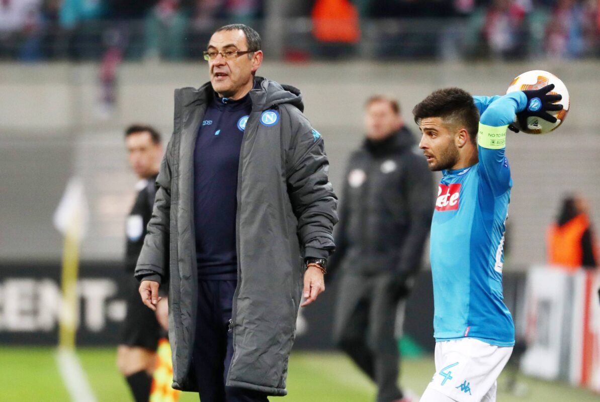 Insigne e Sarri ai tempi del Napoli