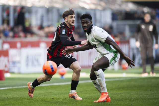 Un momento di Milan Sassuolo