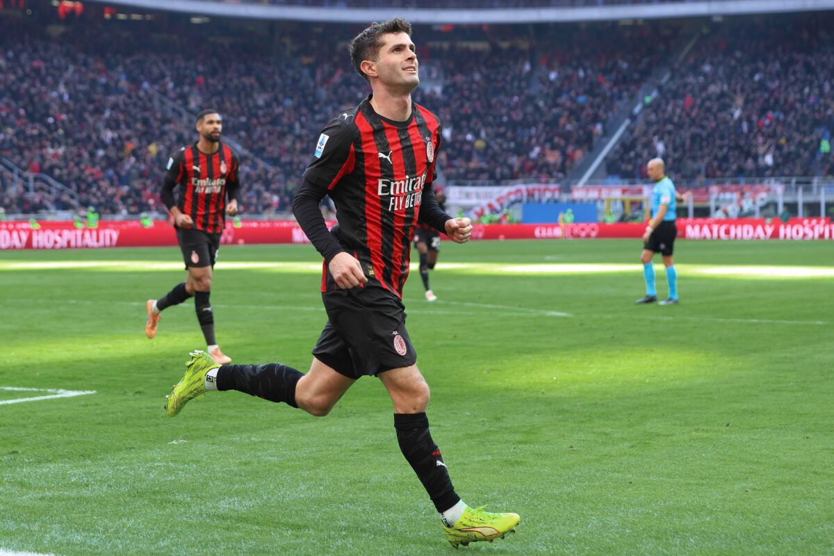 Pulisic esulta al gol contro il Verona