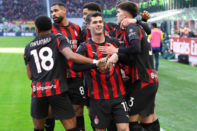 Pulisic e compagni esultano dopo un gol al Verona