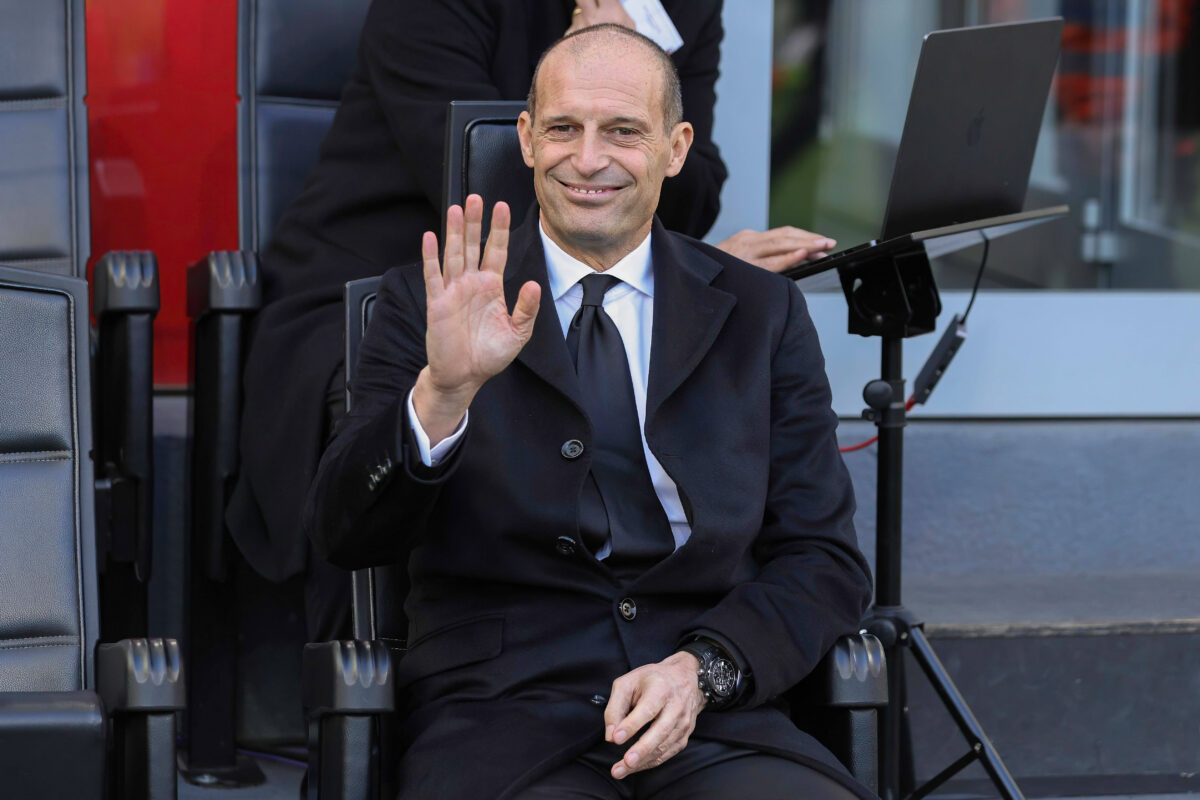 Allegri in panchina per Milan-Verona