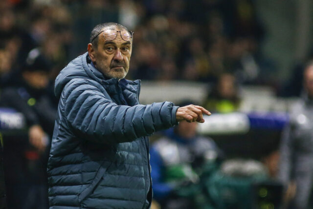 Il tecnico della Lazio Maurizio Sarri