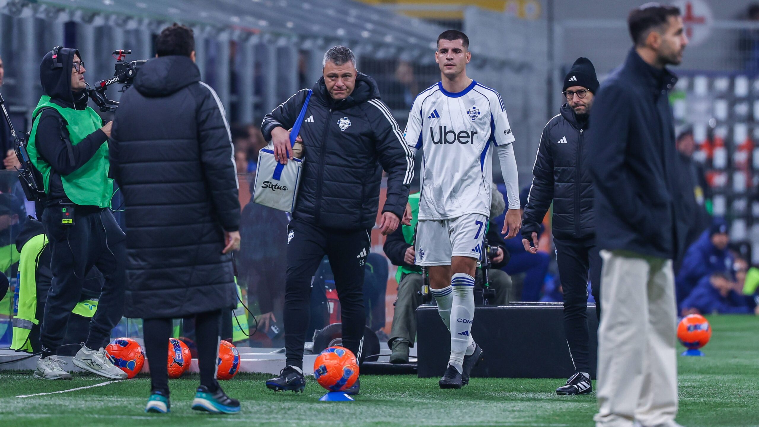 Morata infortunato in Inter Como