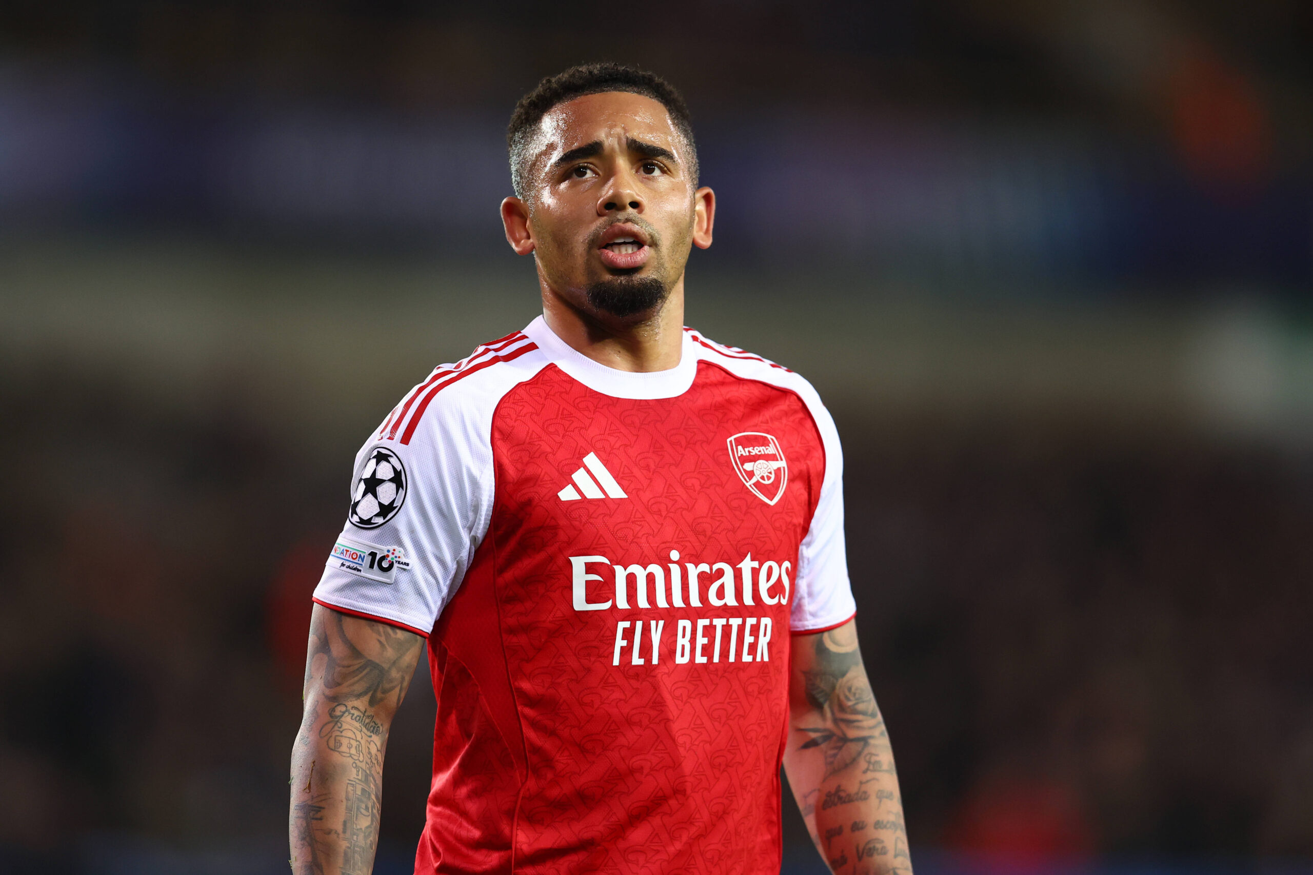 Gabriel Jesus durante una partita dell'Arsenal