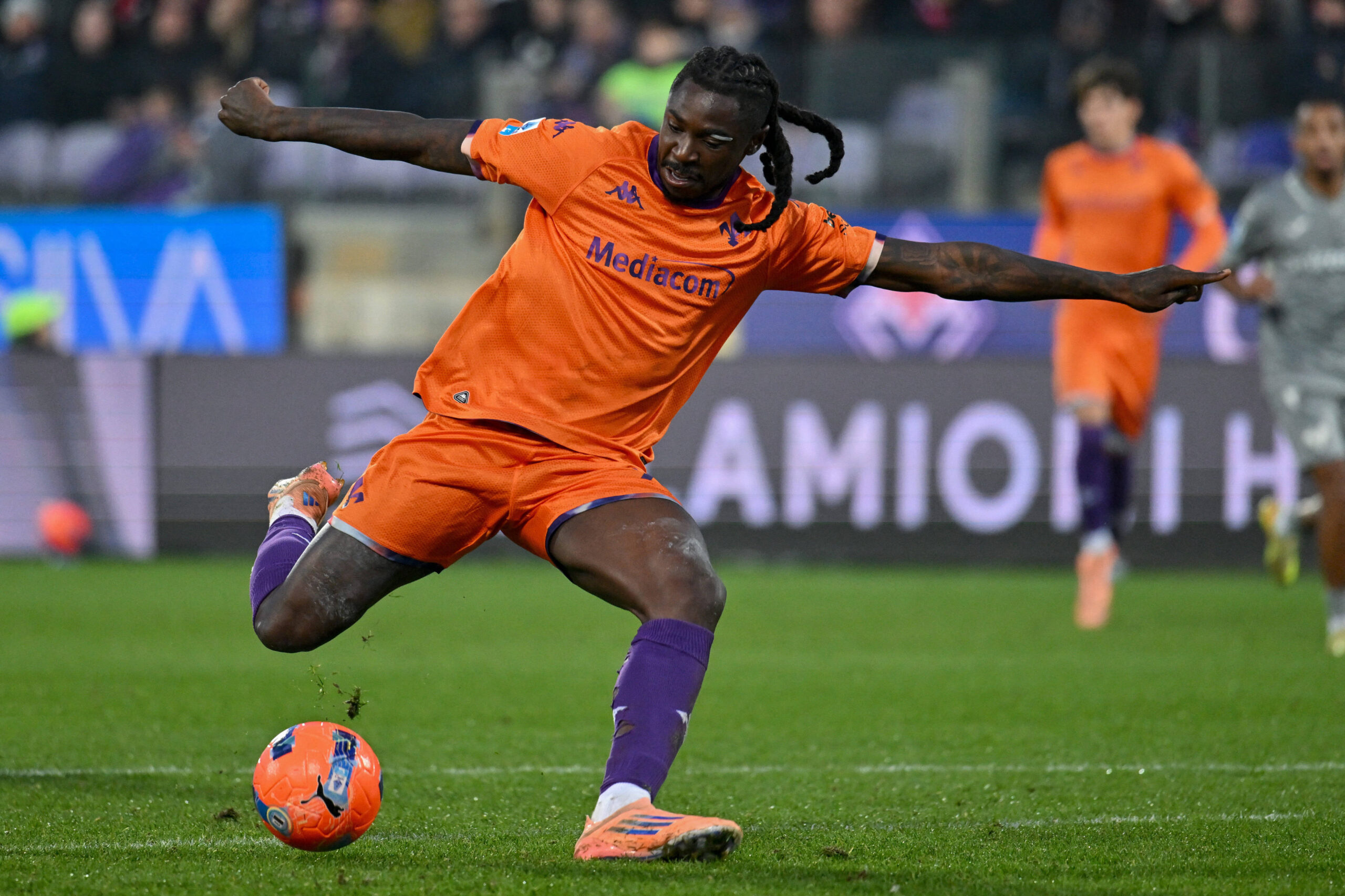 Kean durante Fiorentina Verona