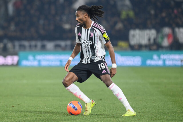 Thuram in azione contro il Bologna