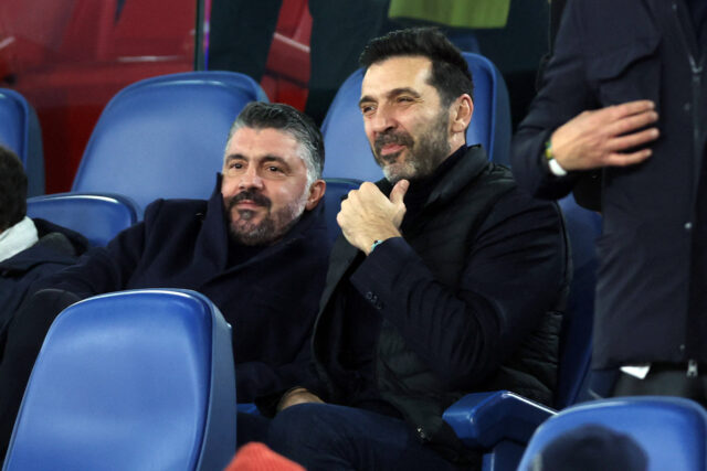 Gattuso e Buffon, ct e capo delegazione della Nazionale