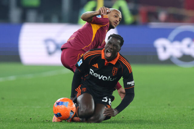 Assane Diao infortunatosi in Roma-Como