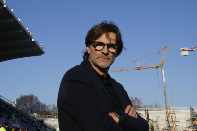 Paolo Vanoli allenatore della Fiorentina durante la sfida con il Losanna