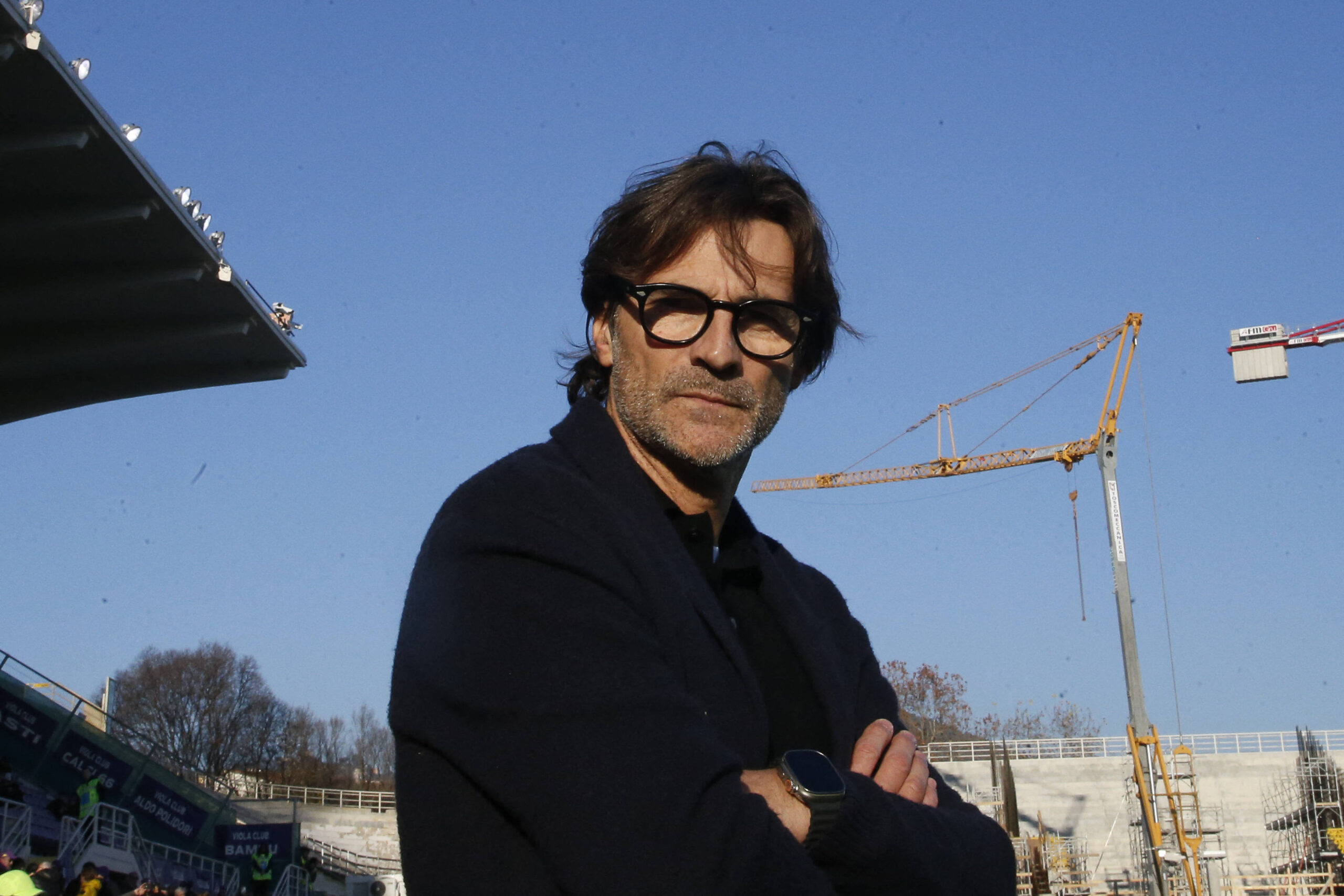 Paolo Vanoli allenatore della Fiorentina durante la sfida con il Losanna