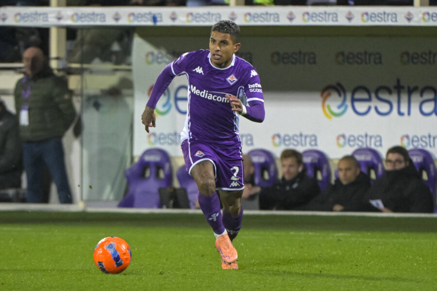 Dodo in azione con la maglia della Fiorentina