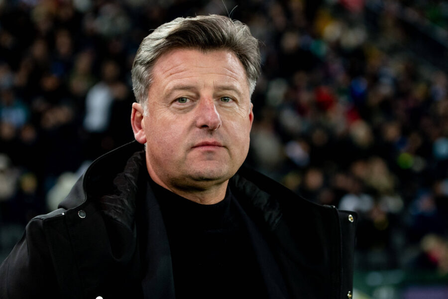 Runjaic allenatore dell'Udinese durante la sfida contro la Lazio