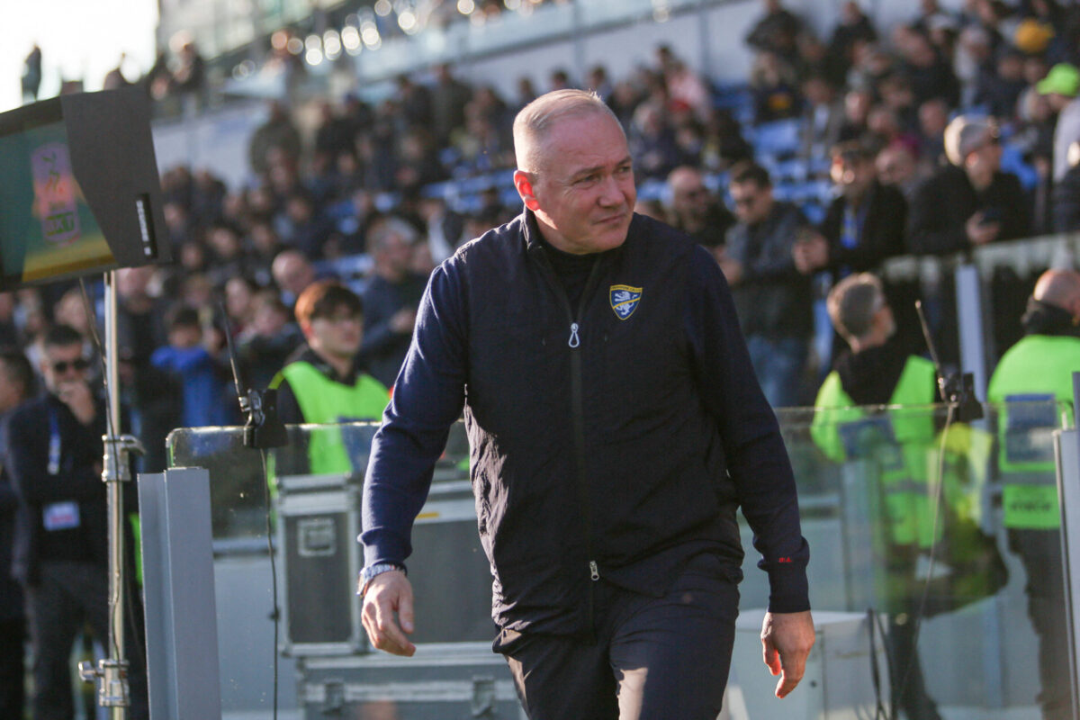 CALCIO - Serie B - Frosinone Calcio vs SS Juve Stabia Massimiliano Alvini coach of Frosinone Calcio during the 15th day of the Serie BKT Championship between Frosinone Calcio vs S.S. Juve Stabia , 8 December 2025 at the Benito Stirpe Stadium, Frosinone Italy. Frosinone Italy PUBLICATIONxNOTxINxFRAxUK Copyright: xIPAxSport ABACAx