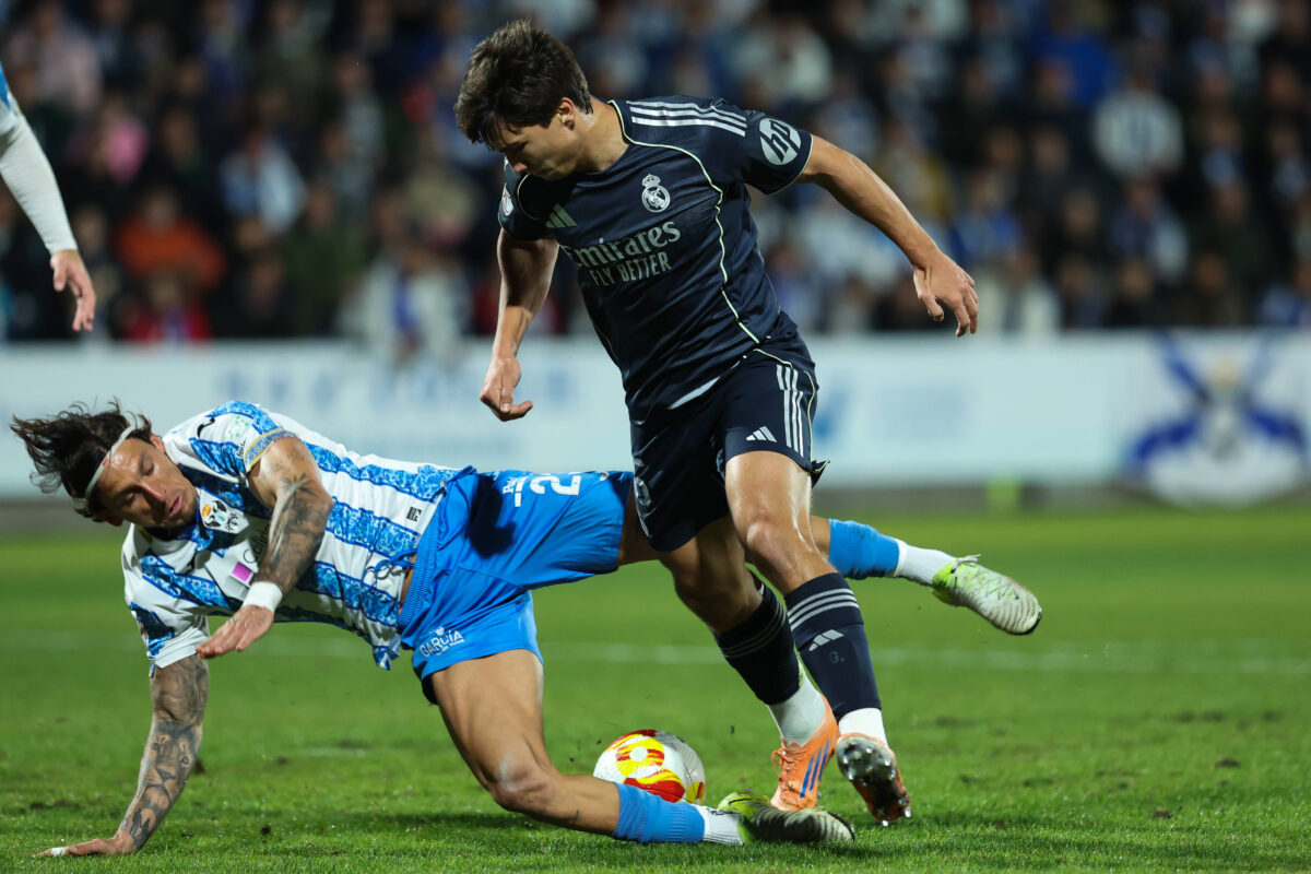Gonzalo Garcia in azione con il Real Madrid
