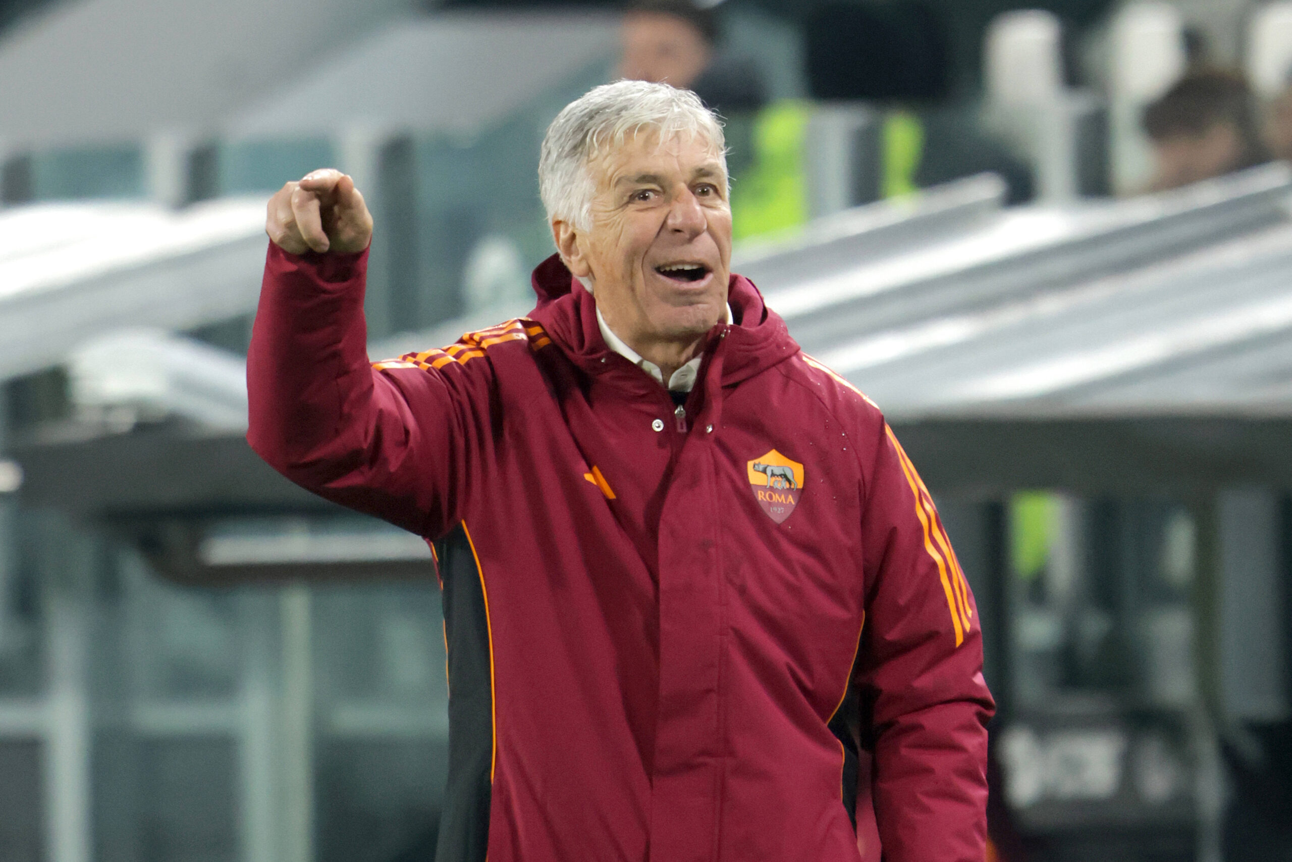 Gasperini a bordo campo durante Juventus-Roma