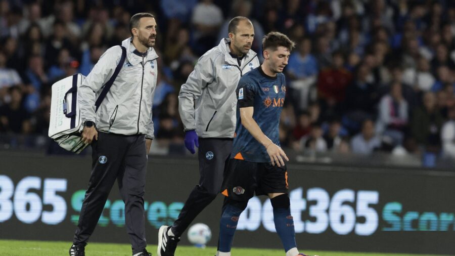 Gilmour napoli infortuniojpg
