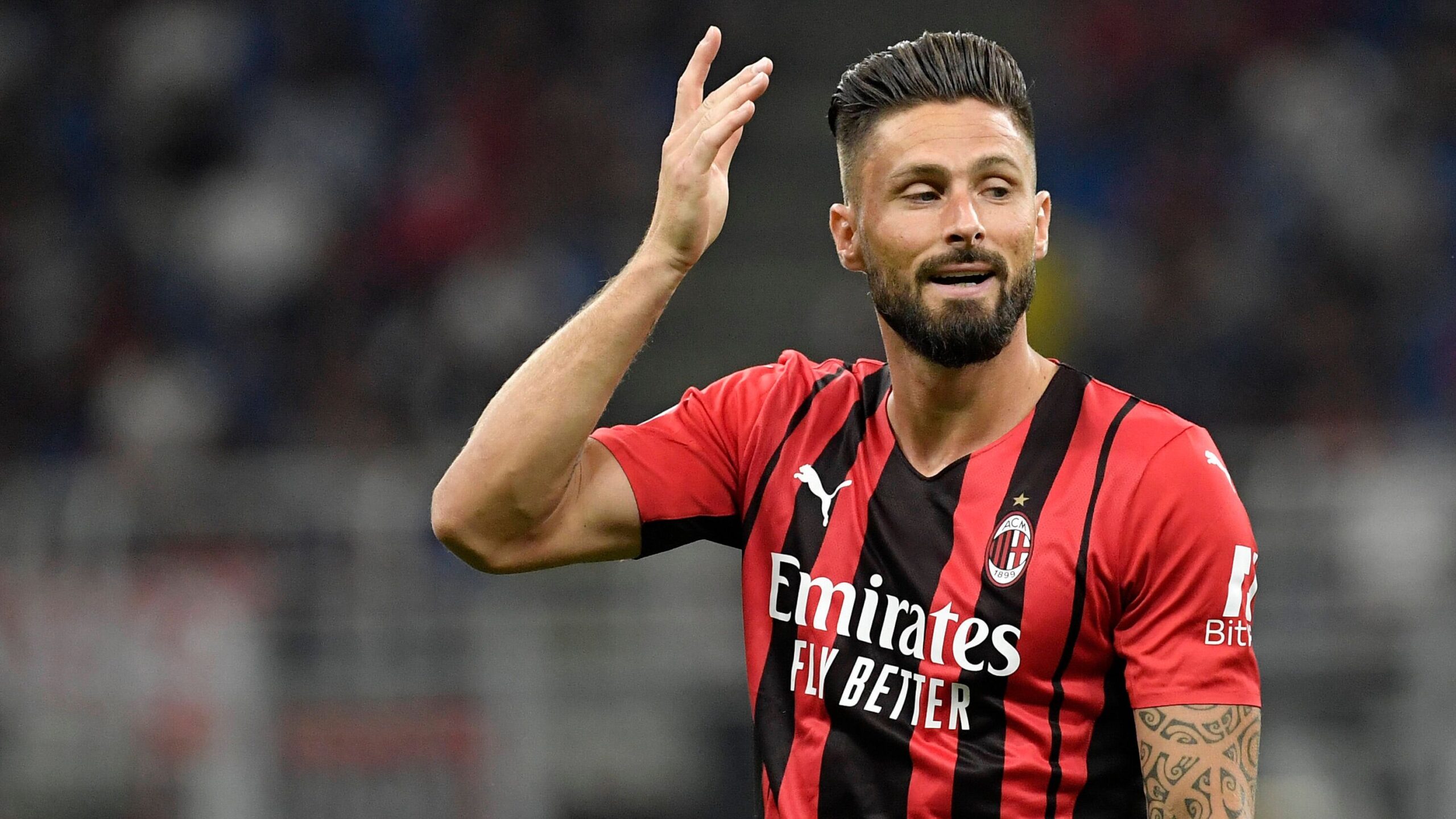 Giroud ai tempi del Milan