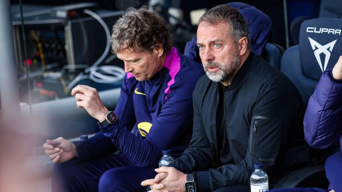 L'allenatore del Barcellona Hansi Flick