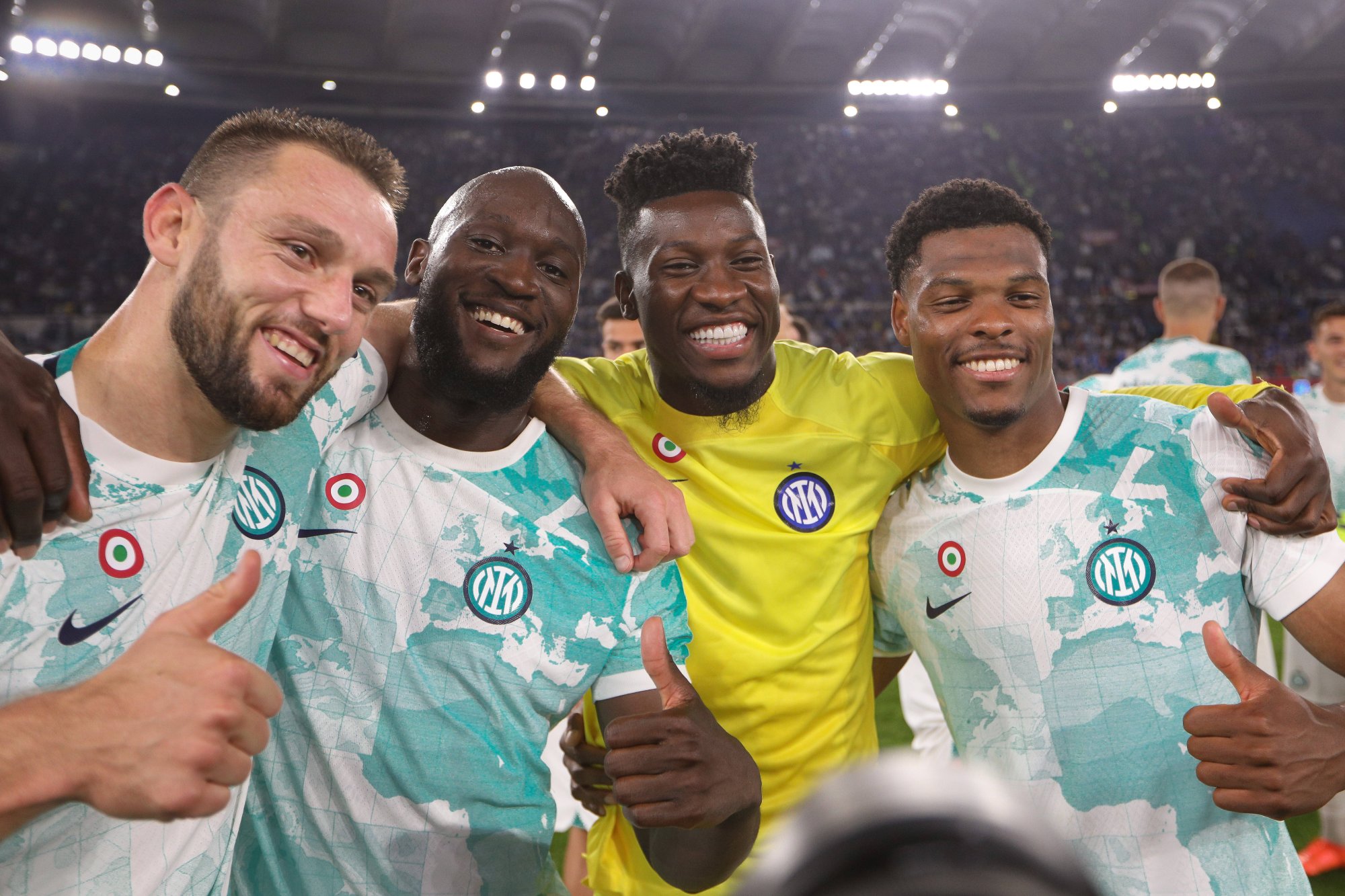 De Vrij, Lukaku, Onana e Dumfries