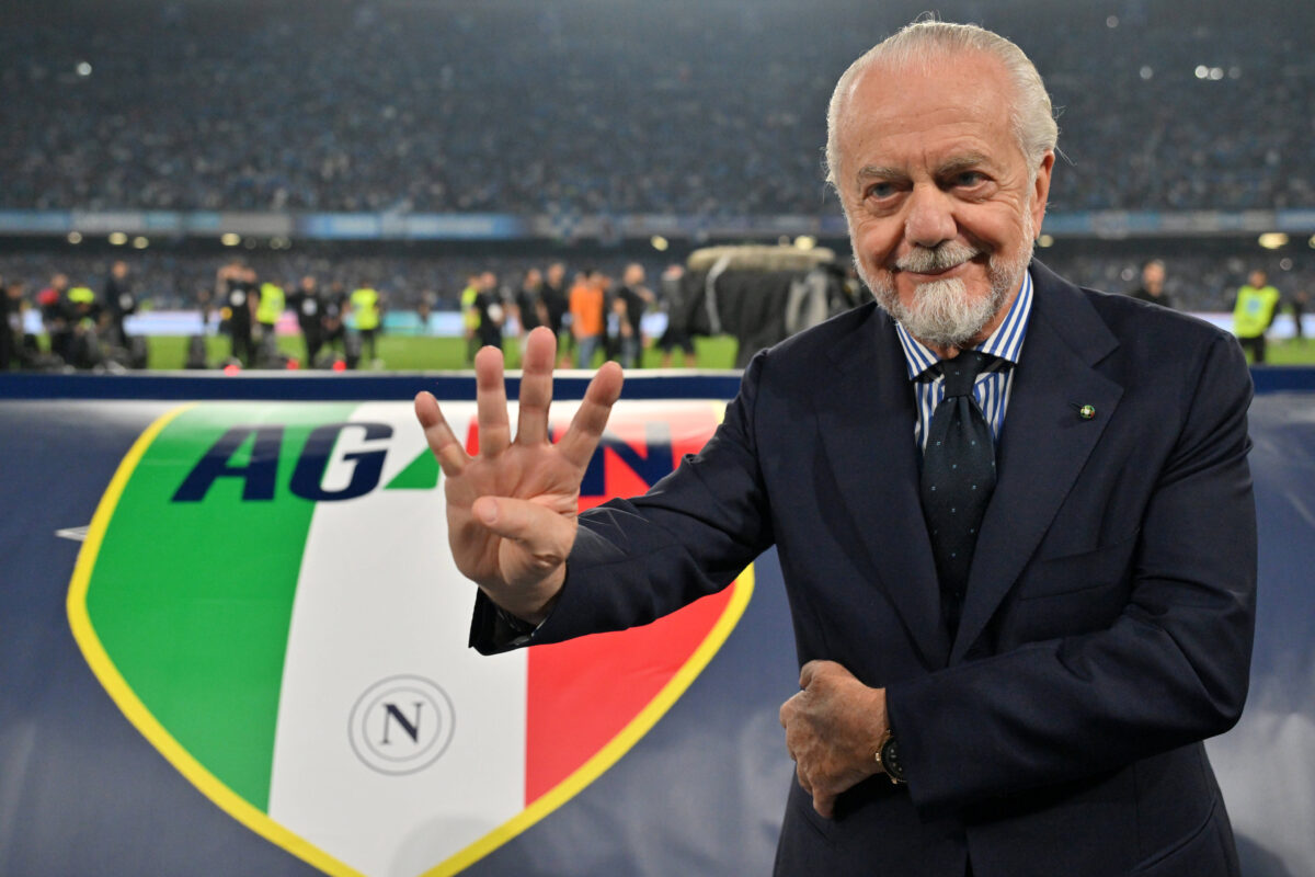 De Laurentiis dopo la vittoria dello Scudetto