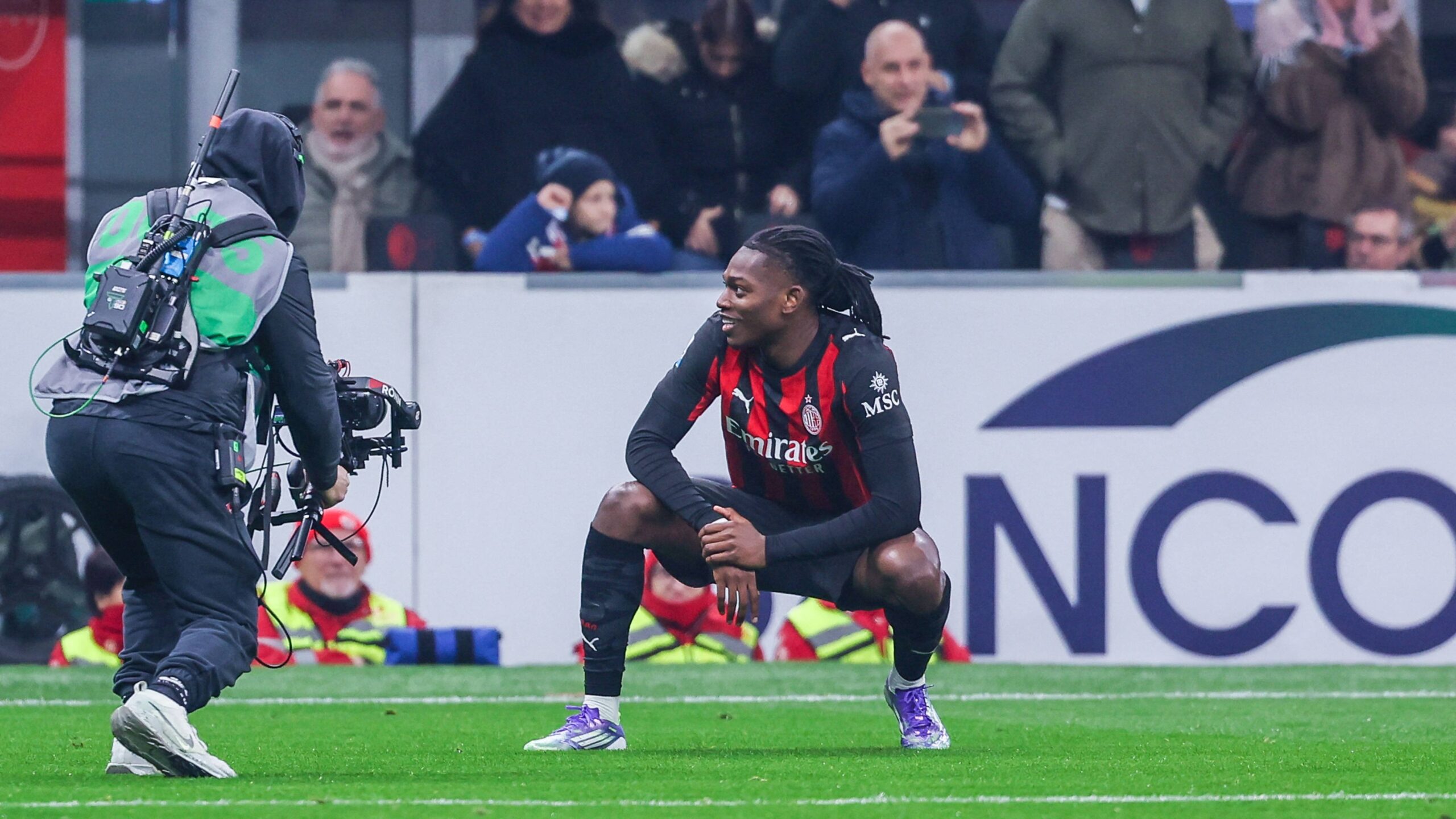 Il gol di Rafa Leao decide Milan-Lazio