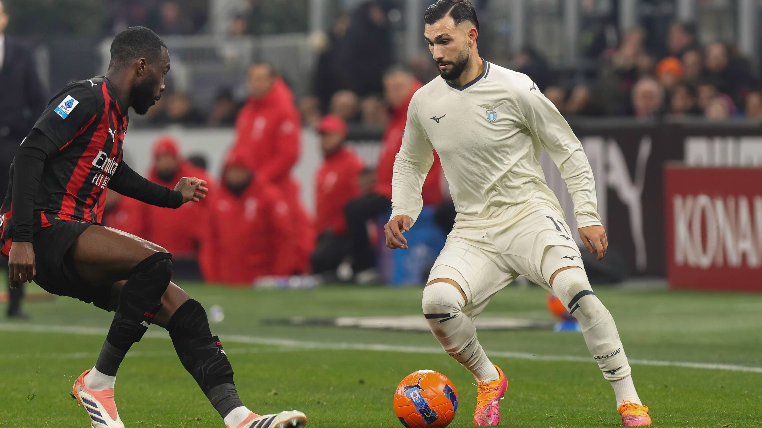 Il match di campionato tra Milan e Lazio