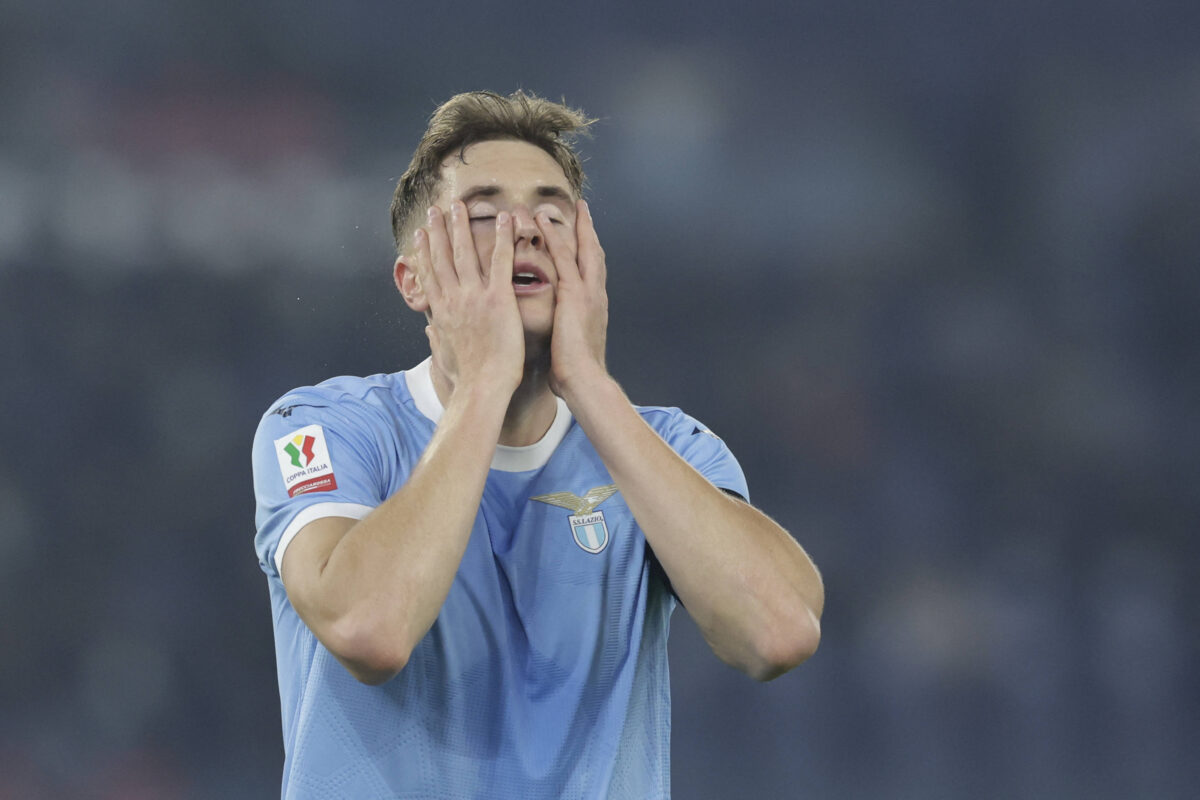 Tomas Basic della Lazio si dispera