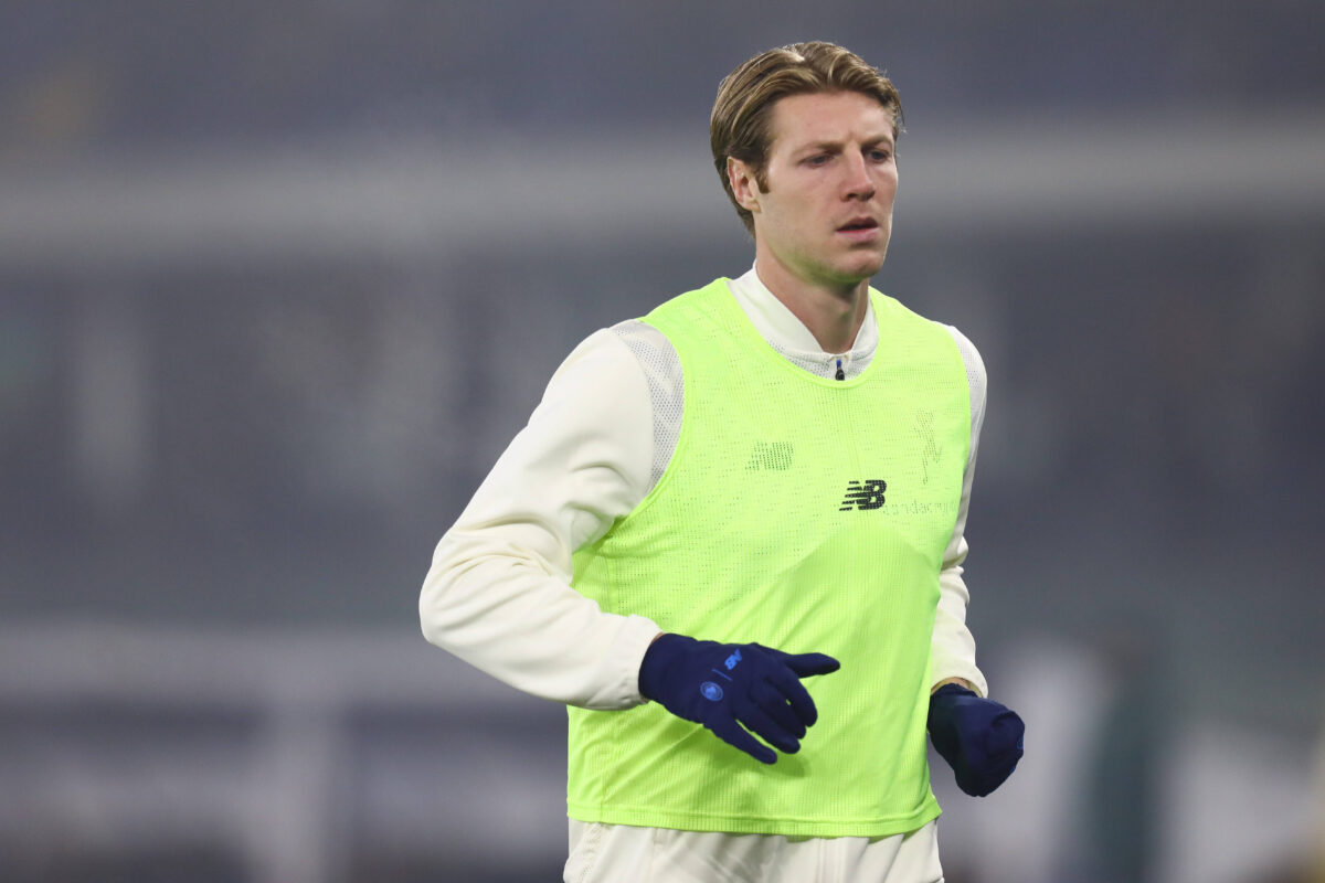 Brescianini dell'Atalanta mentre si scalda