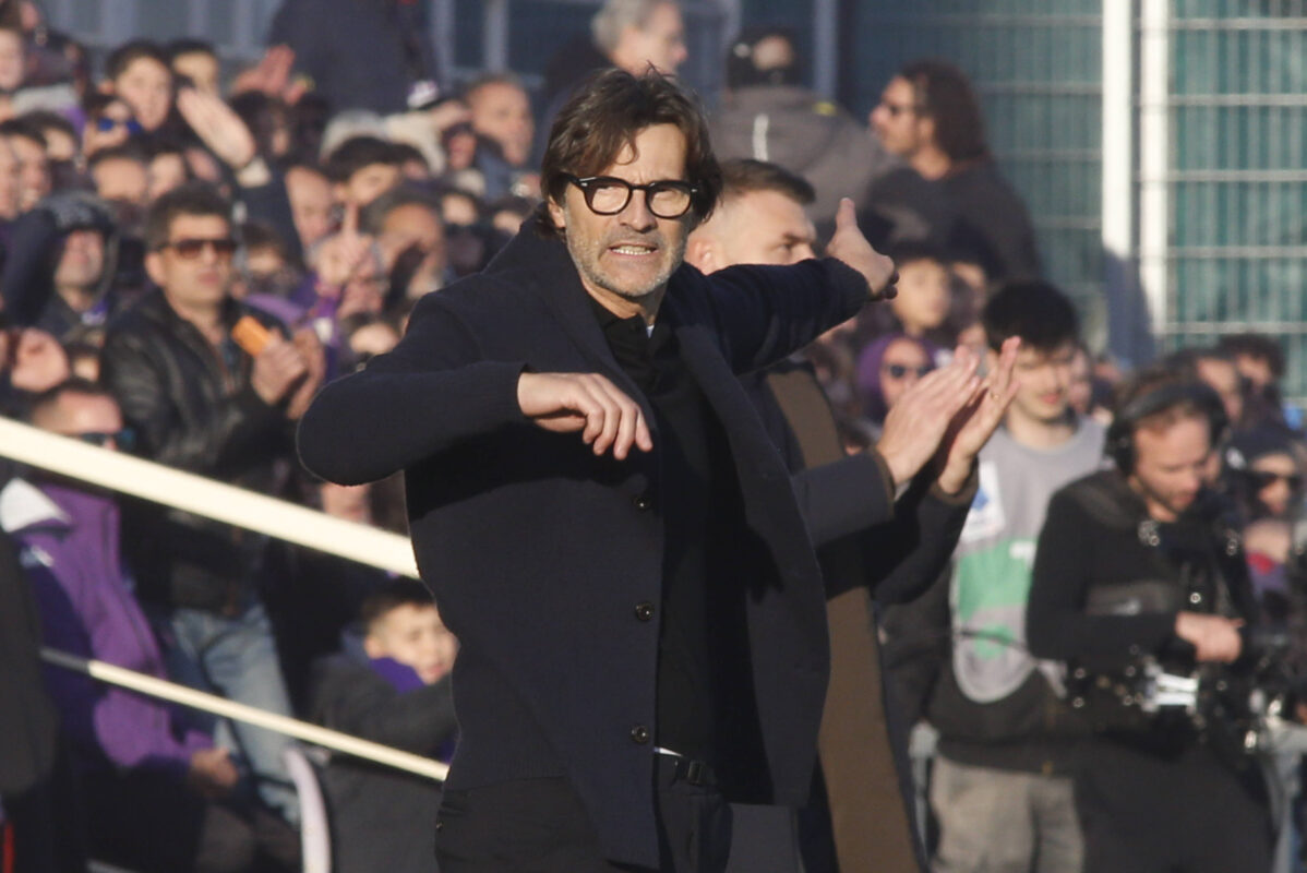 Vanoli durante la partita contro il Verona