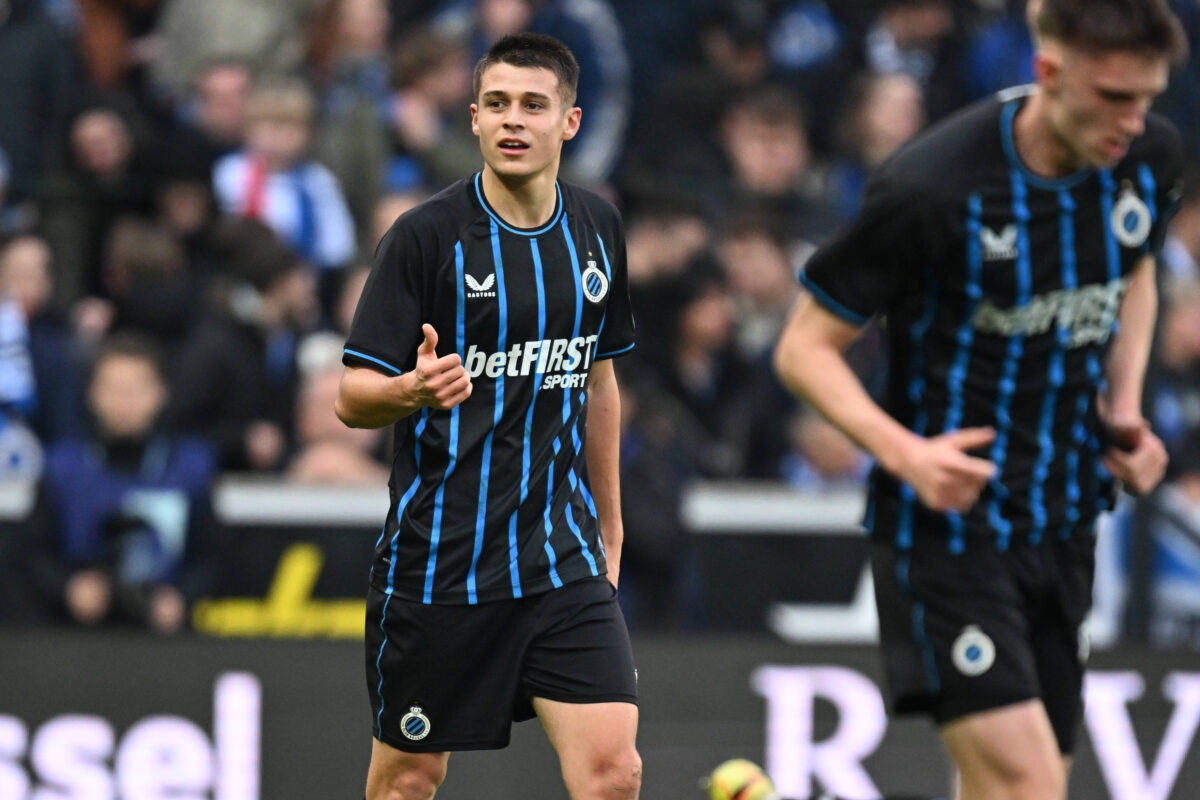 Nicolo Tresoldi con la maglia del Club Brugge