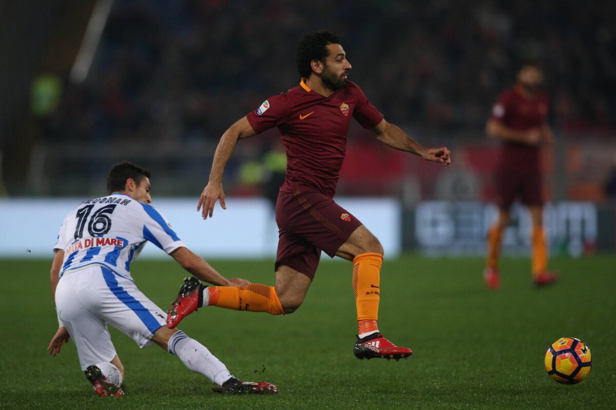 Salah con la maglia della Roma