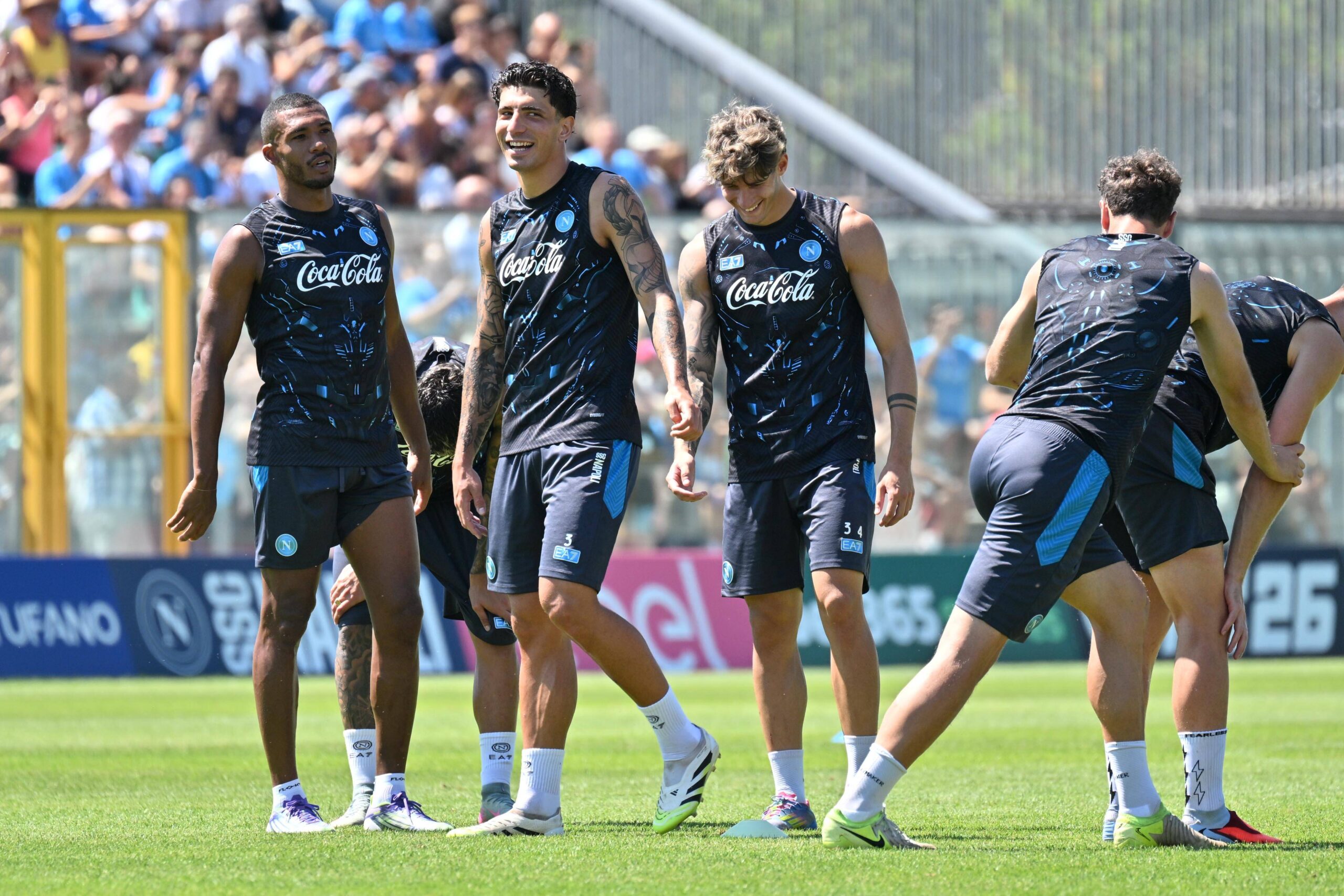 Italy, march 29 st 2024: Leonardo Spinazzola and Luca Marianucci training in Castel di Sangro (Aq) before the 2025-26 Serie A championship, Italy (Felice De Martino SPP) PUBLICATIONxNOTxINxBRAxMEX Copyright: xFelicexDexMartino SPPx spp-en-FeDeMa-DMF_2774