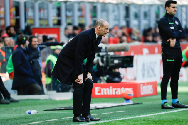 L'allenatore del Milan Massimiliano Allegri