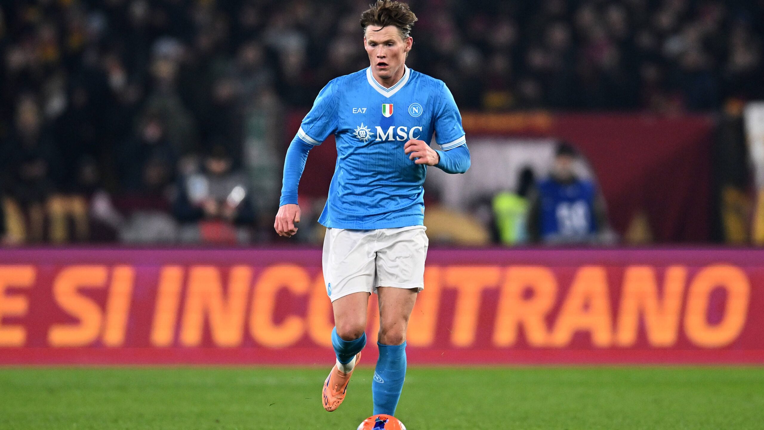 mctominay con la maglia del napoli