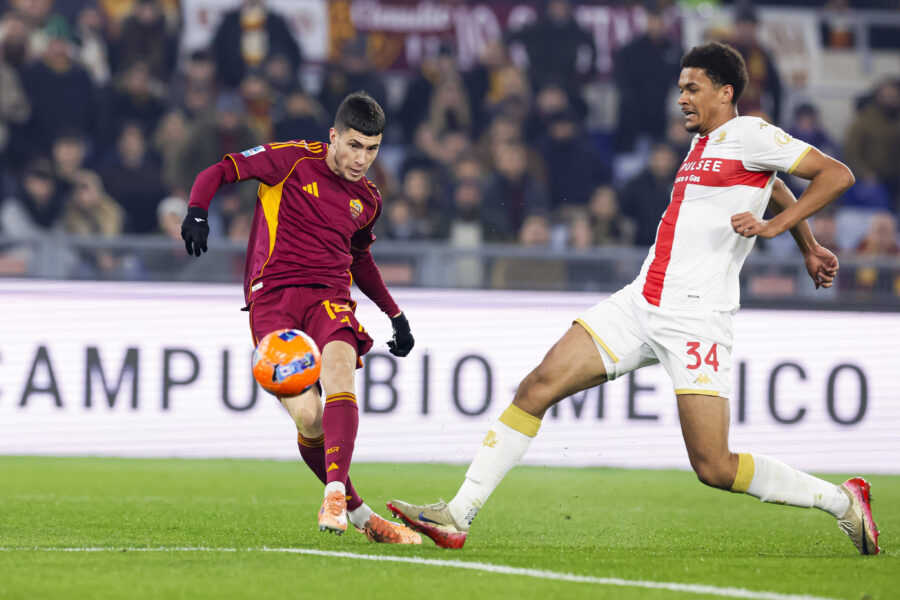 Soule in gol in Roma-Genoa