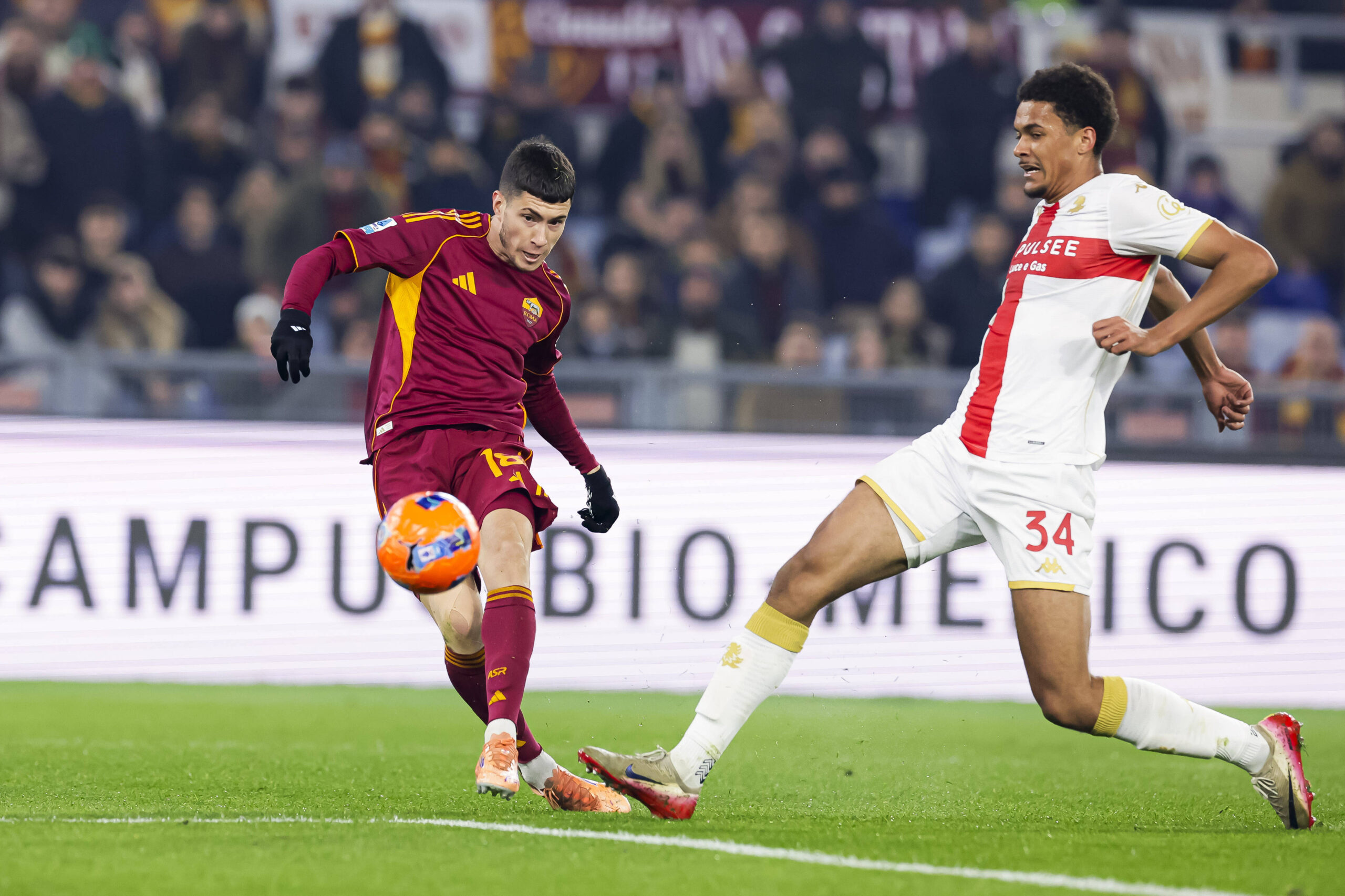 Soule in gol in Roma-Genoa