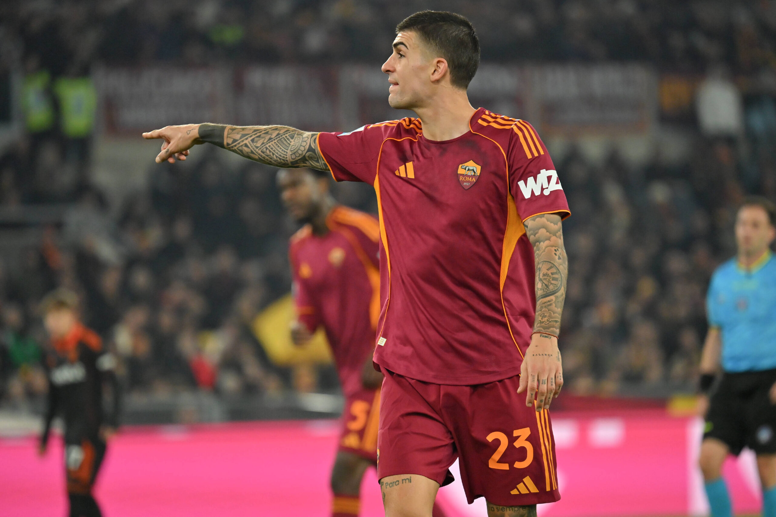 Mancini durante Roma-Como