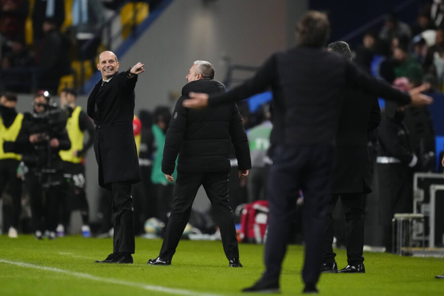 Allegri arrabbiato durante Napoli-Milan