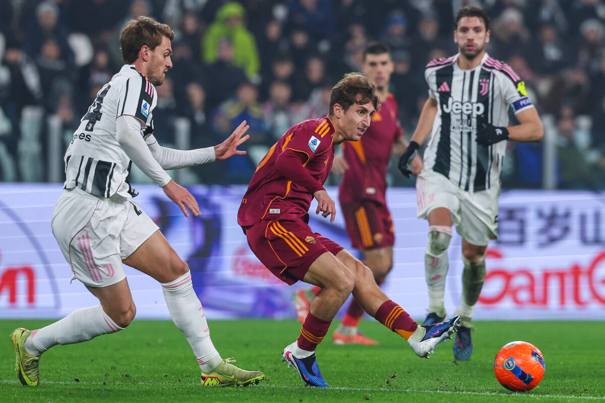 Tommaso Baldanzi in azione contro la Juventus
