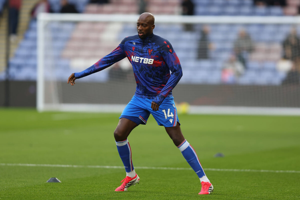 Mateta attaccante del Crystal Palace durante una partita di Premier League