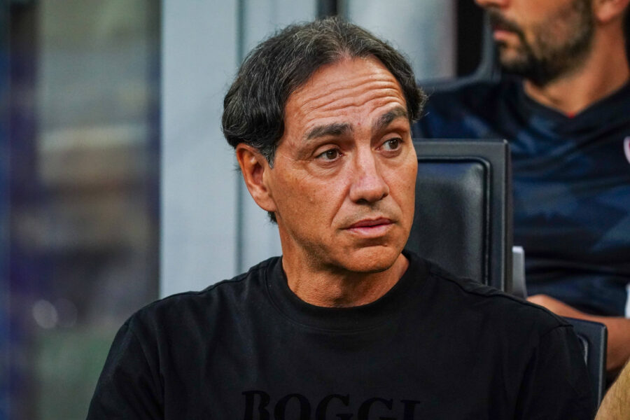 Nesta sulla pacnhina del Monza contro il Milan