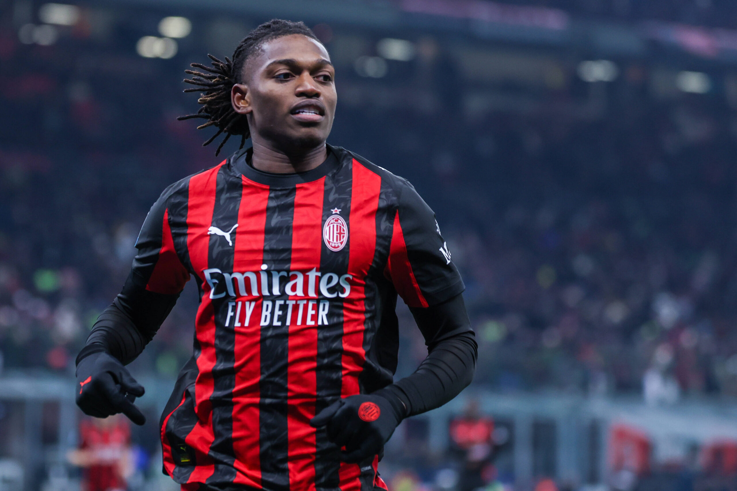 Leao durante Milan-Genoa