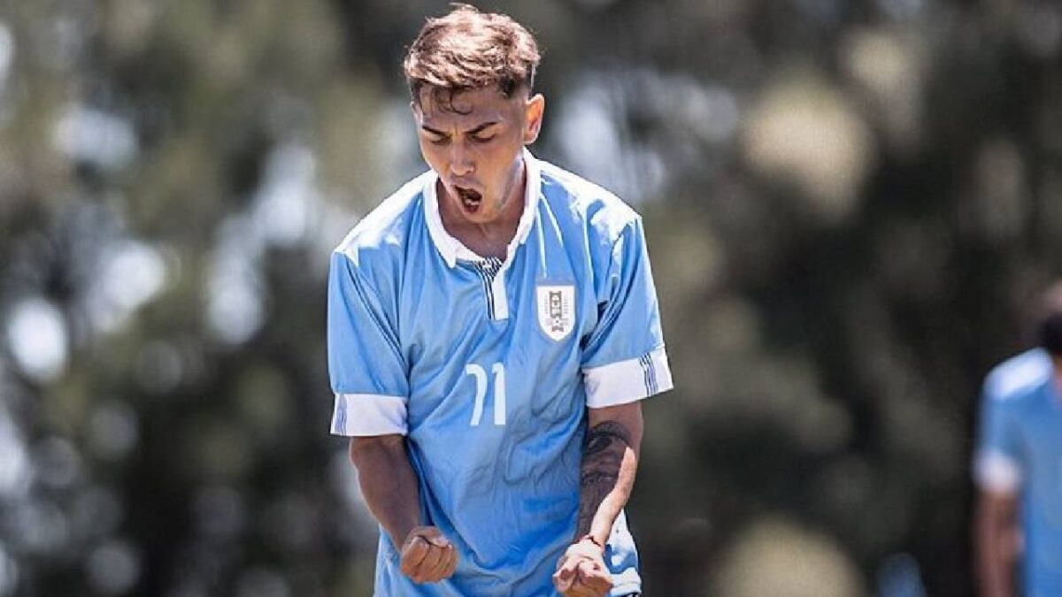Albarracin con la maglia dell'Uruguay Under 20