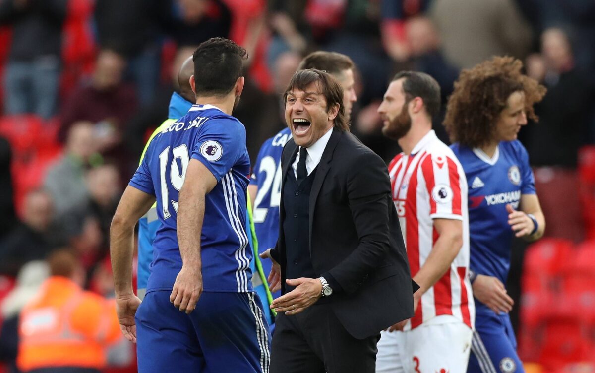 Antonio Conte e Diego Costa ai tempi del Chelsea