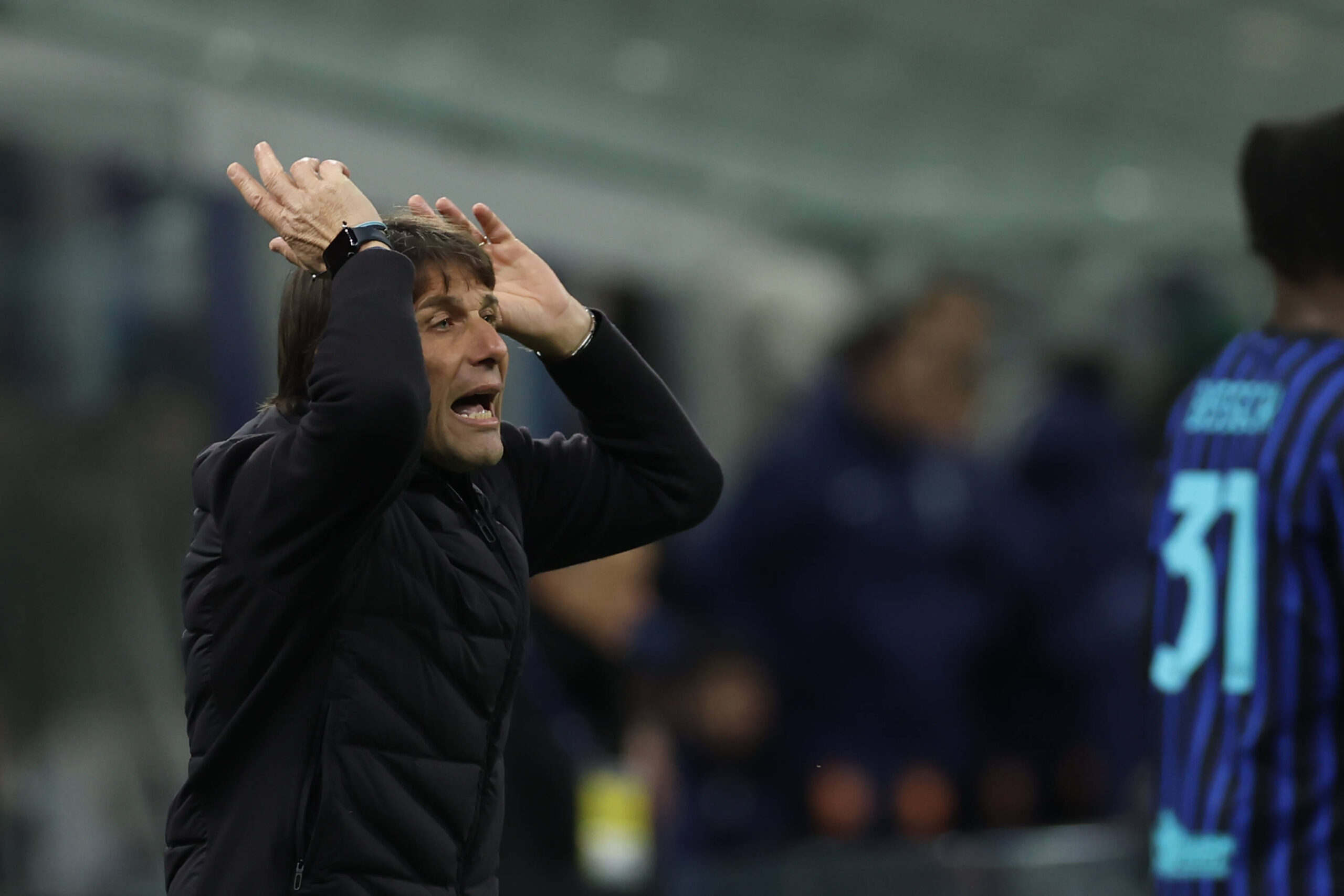 Il tecnico del Napoli Antonio Conte