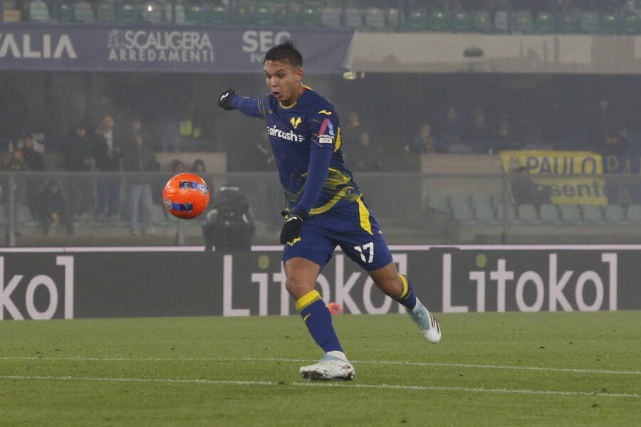 Giovane, prima stagione con la maglia del Verona