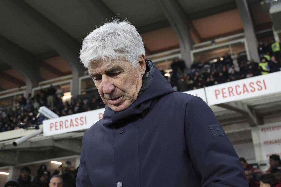 Gasperini durante Atalanta-Roma